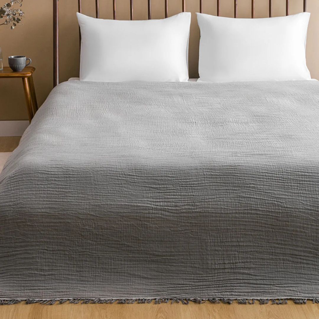 CloudLite™ Muslin Blanket Dark Gray