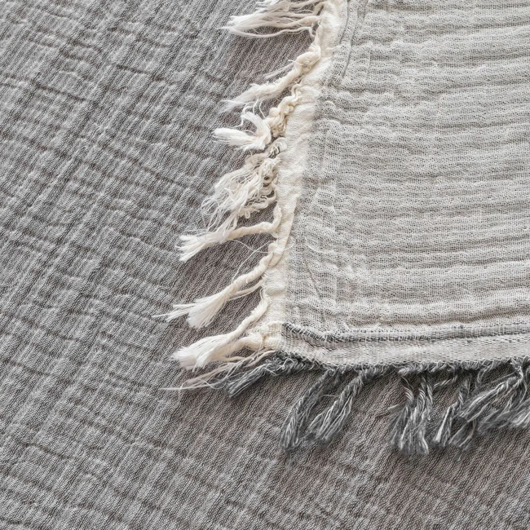 CloudLite™ Muslin Blanket Dark Gray
