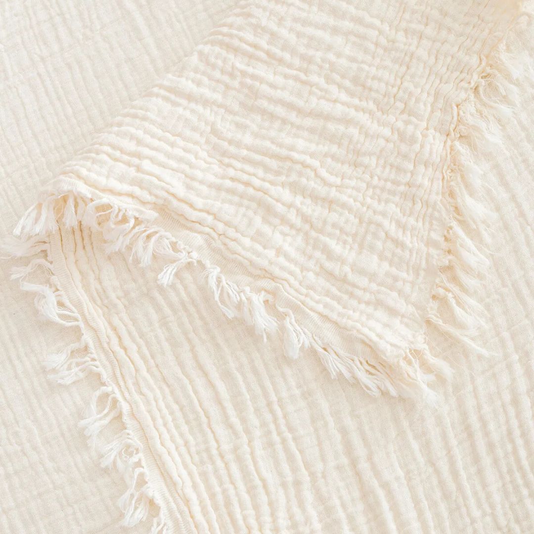 CloudLite™ Muslin Blanket Ecru