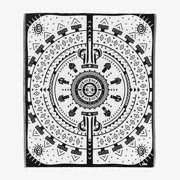 Göbekli Tepe Large - Organic Turkish Cotton Beach Towel | Feshka