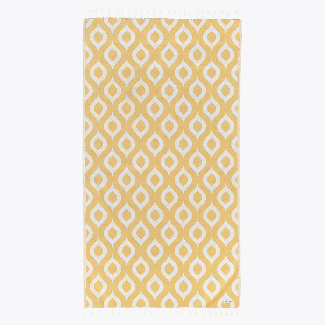 Droplets - Organic Turkish Cotton Beach Towel | Feshka