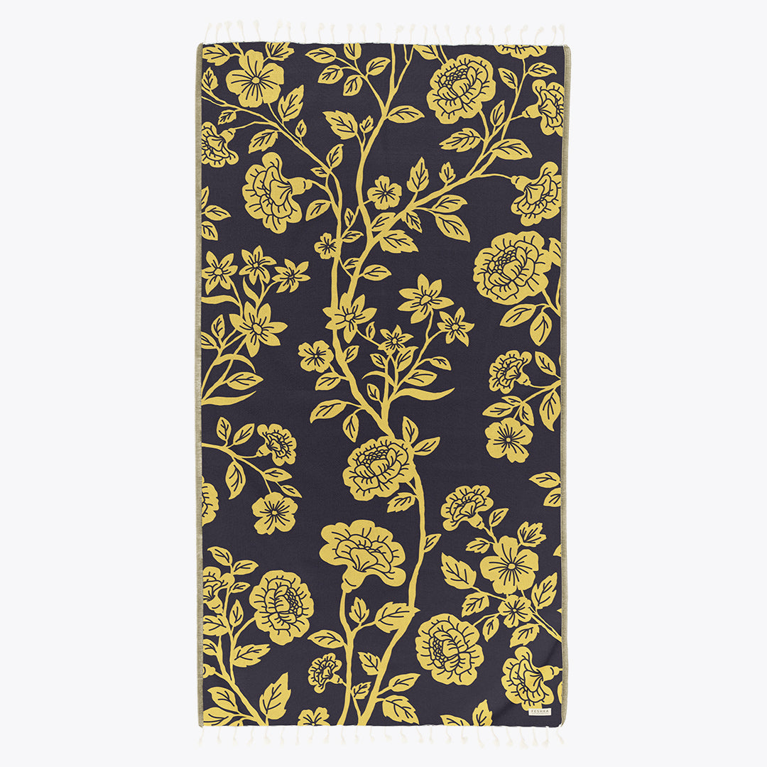 Gardenia - Organic Turkish Cotton Beach Towel | Feshka