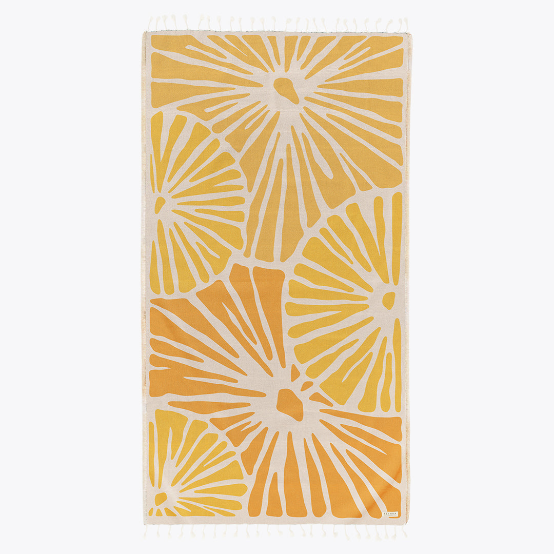 Summer Solstice - Organic Turkish Cotton Beach Towel | Feshka