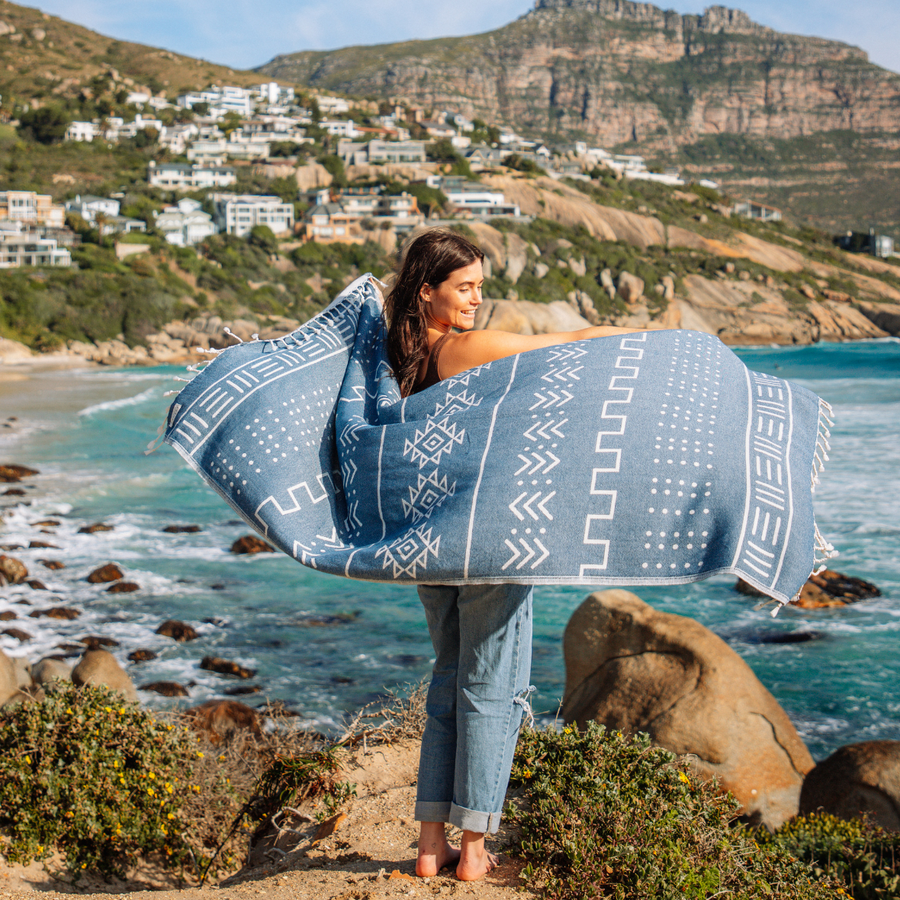 Original Turkish Towels - Organic Turkish Cotton Beach Towel | Feshka