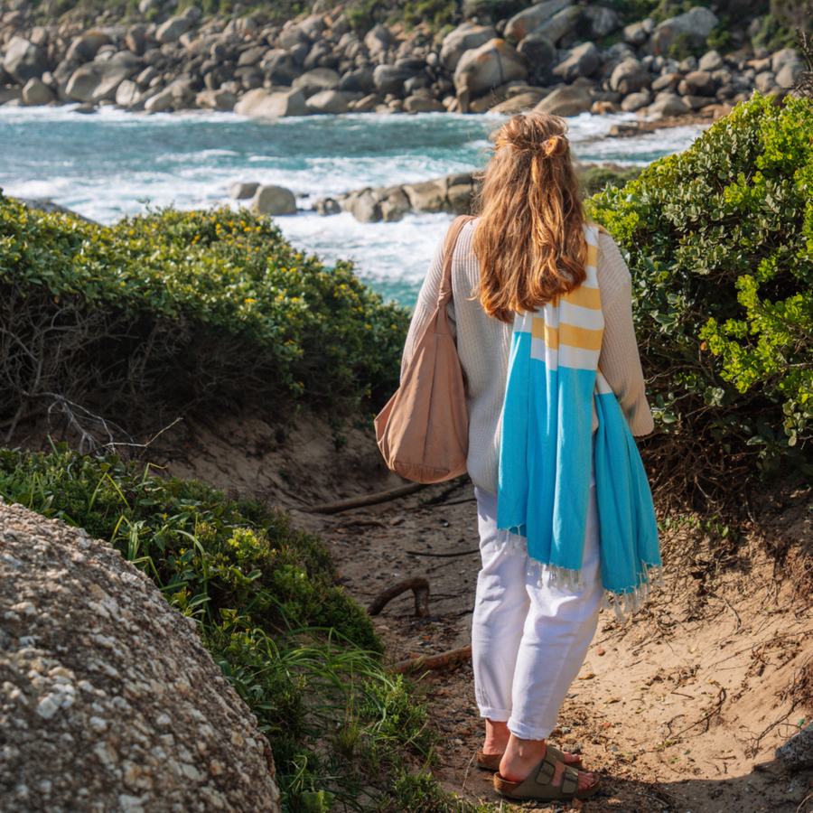 Coastal Bundle - Organic Turkish Cotton Beach Towel | Feshka