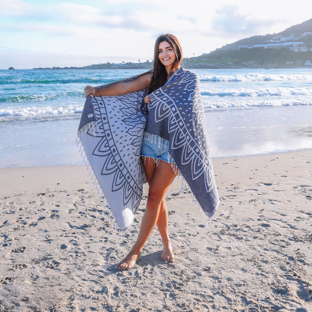 Sunflower - Organic Turkish Cotton Beach Towel | Feshka