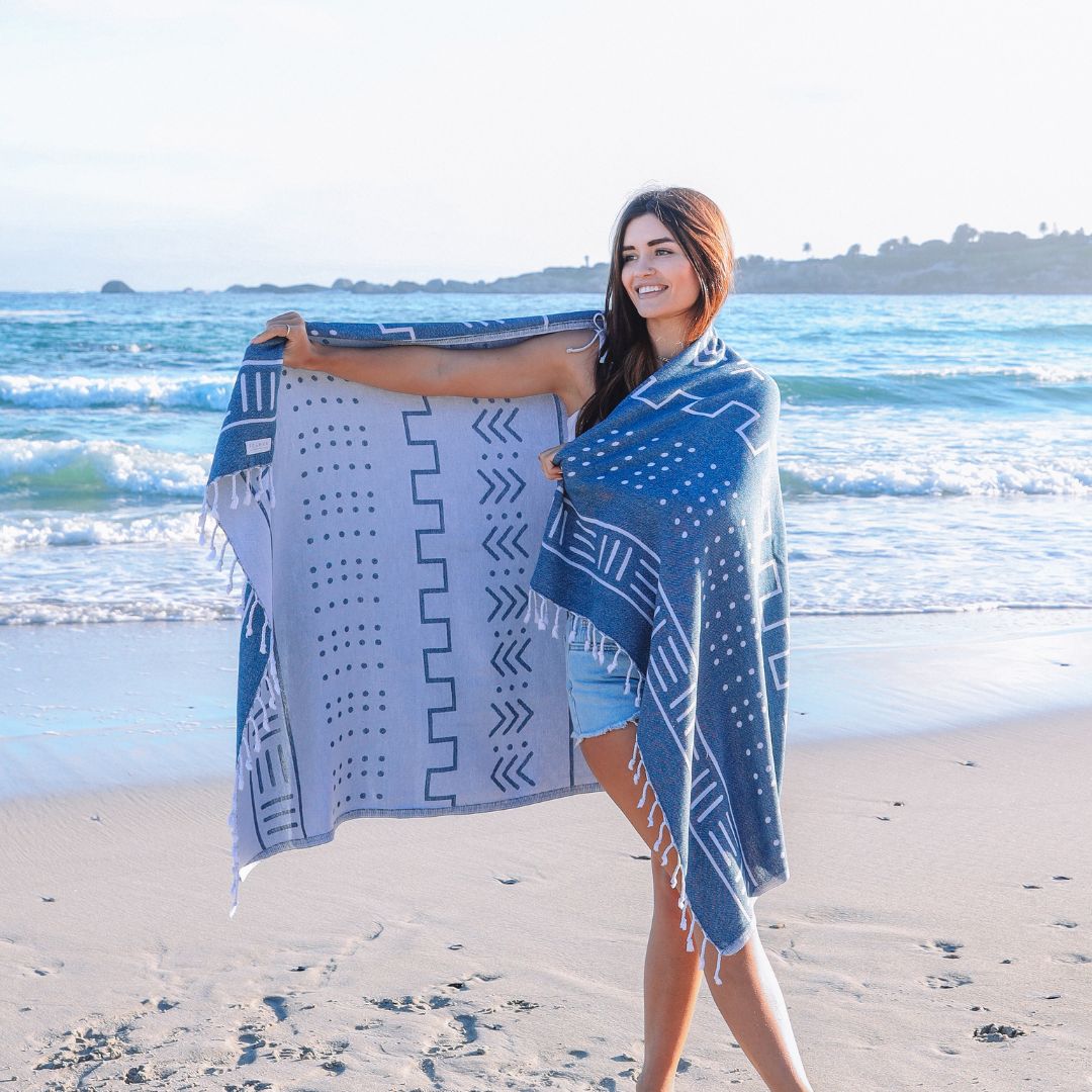 Pathfinder - Organic Turkish Cotton Beach Towel | Feshka