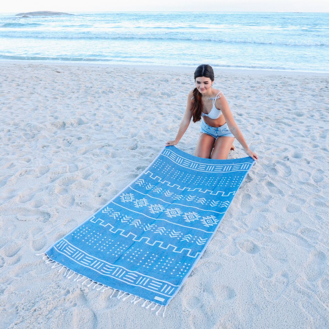 Pathfinder - Organic Turkish Cotton Beach Towel | Feshka