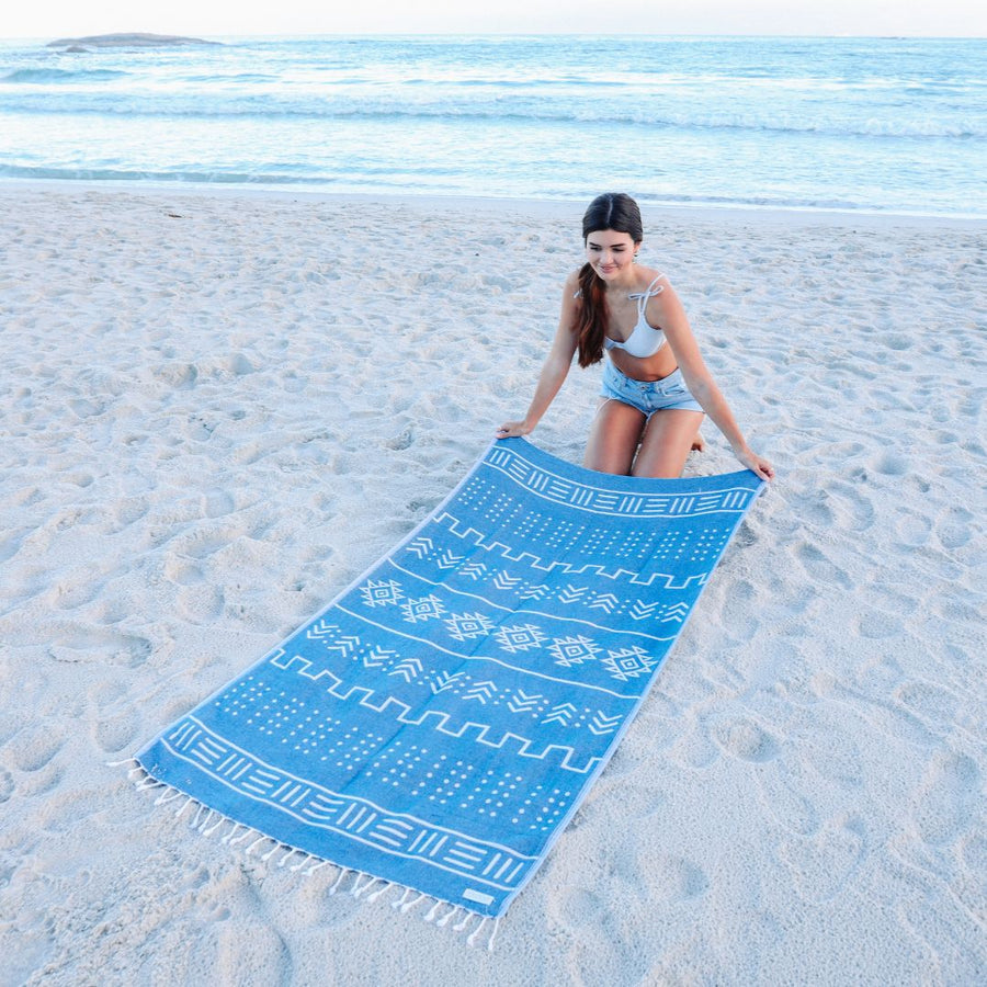 Original Turkish Towels - Organic Turkish Cotton Beach Towel | Feshka