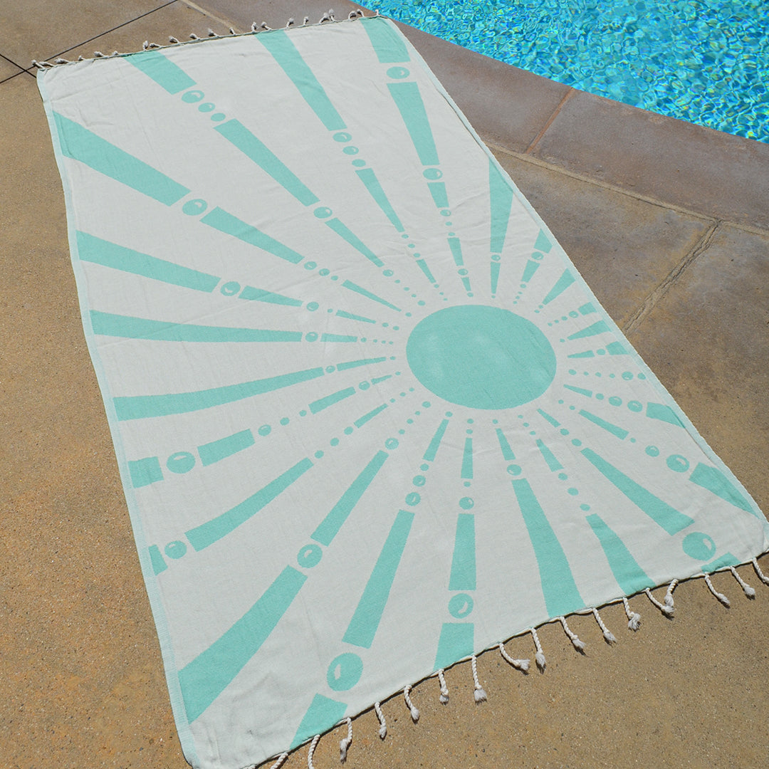 Radiant - Organic Turkish Cotton Beach Towel | Feshka