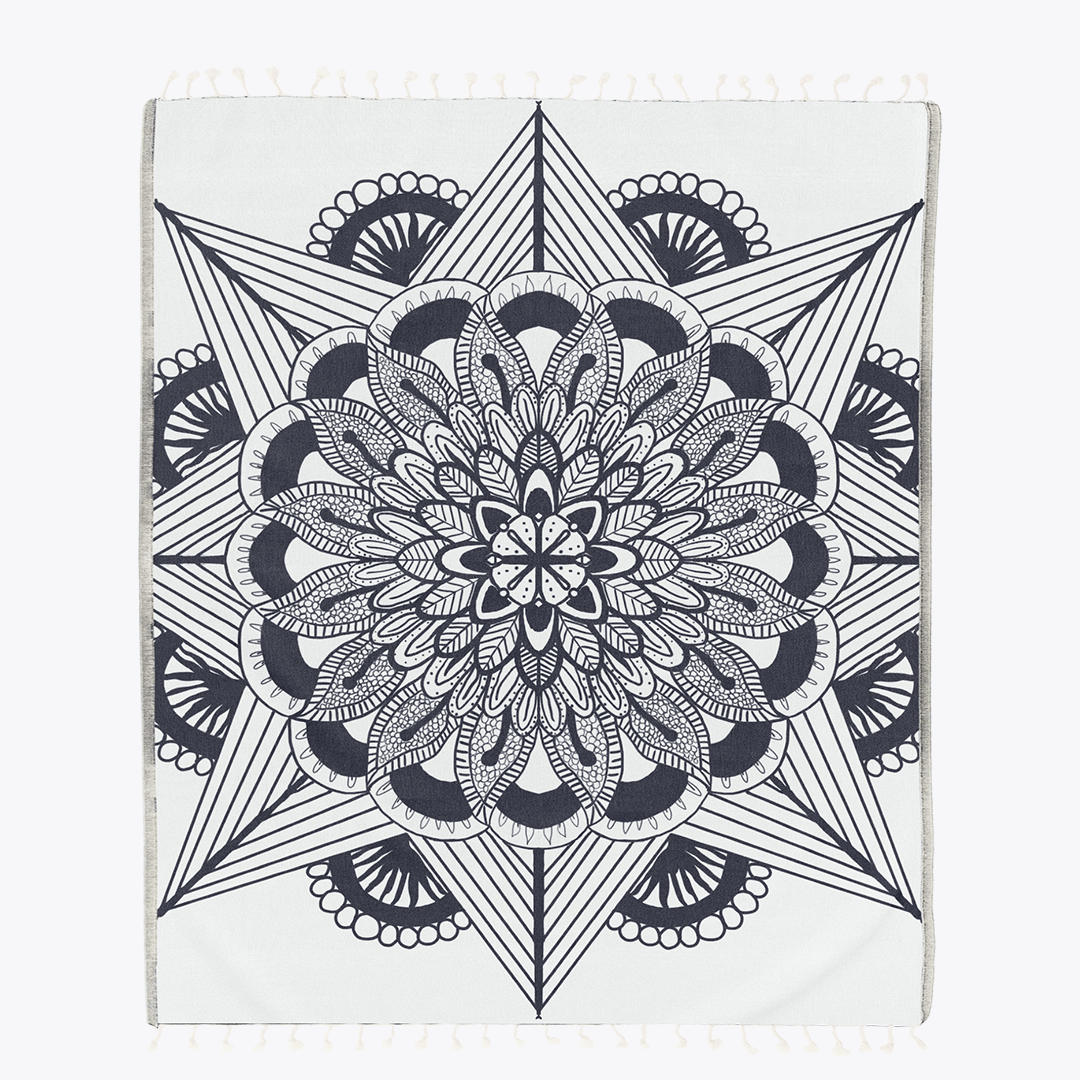 Frozen Large - Organic Turkish Cotton Beach Towel | Feshka