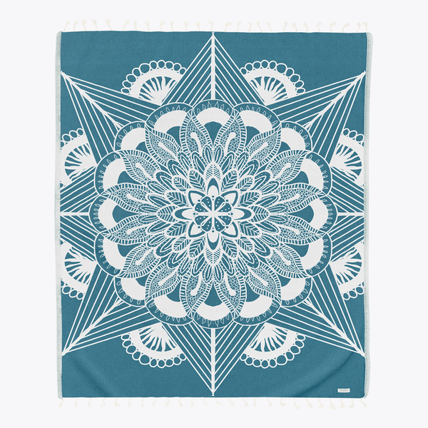 FRESCO TOWELS フレスコタオル ビッグサイズ ブルー 希少 レア Frozen Teal Large - Feshka Towels