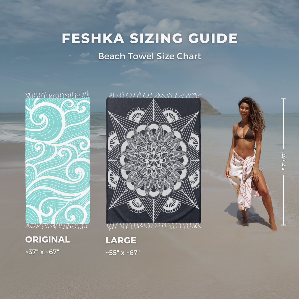 Aztec - Organic Turkish Cotton Beach Towel | Feshka