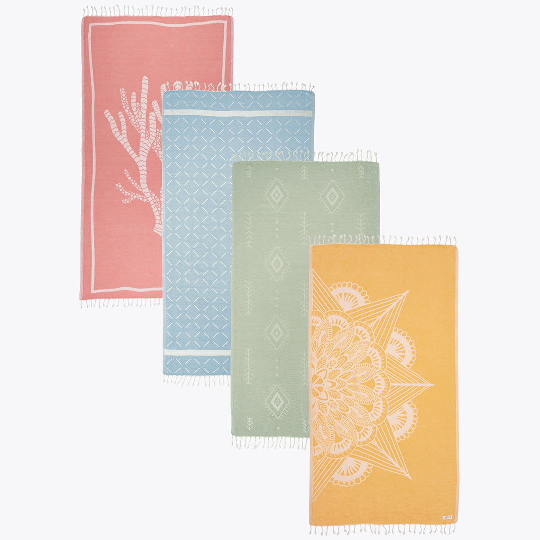 Spring Bundle - Organic Turkish Cotton Beach Towel | Feshka