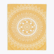 Sunflower Marigold Large - Organic Turkish Cotton Beach Towel | Feshka