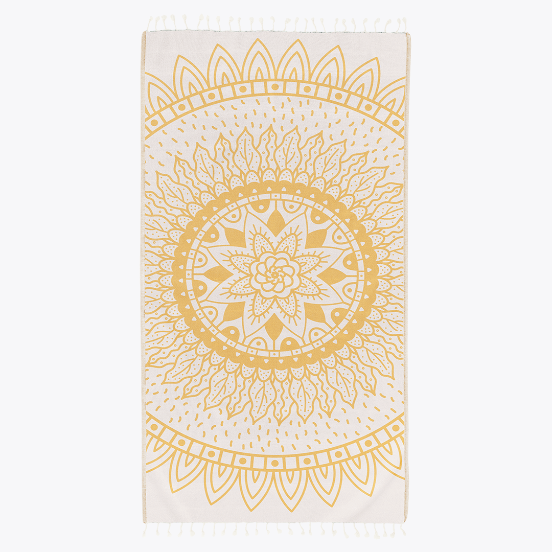 Sunflower - Organic Turkish Cotton Beach Towel | Feshka