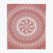 Sunflower Maroon Large - Organic Turkish Cotton Beach Towel | Feshka