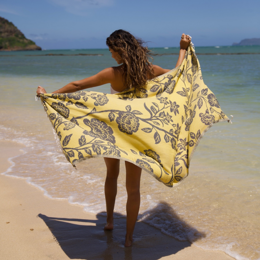 Original Turkish Towels - Organic Turkish Cotton Beach Towel | Feshka