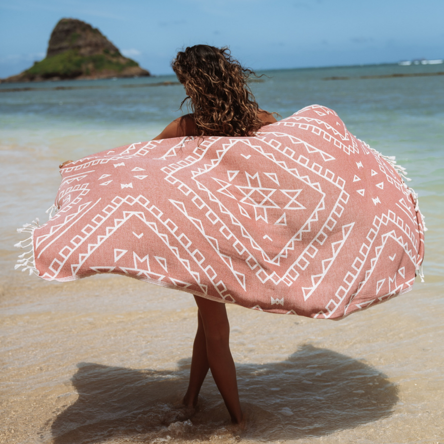 Original Turkish Towels - Organic Turkish Cotton Beach Towel | Feshka