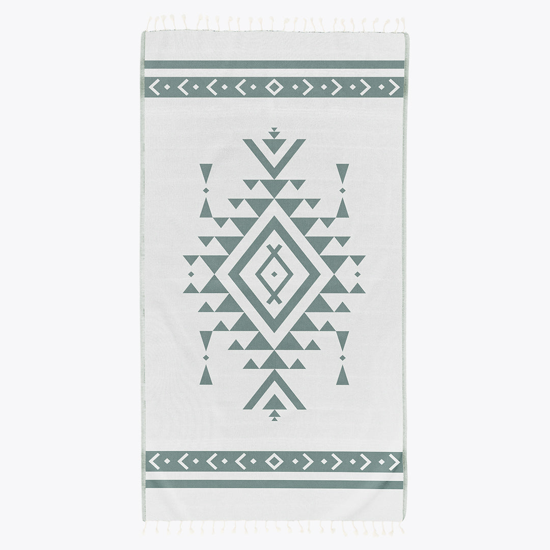 Aztec - Organic Turkish Cotton Beach Towel | Feshka