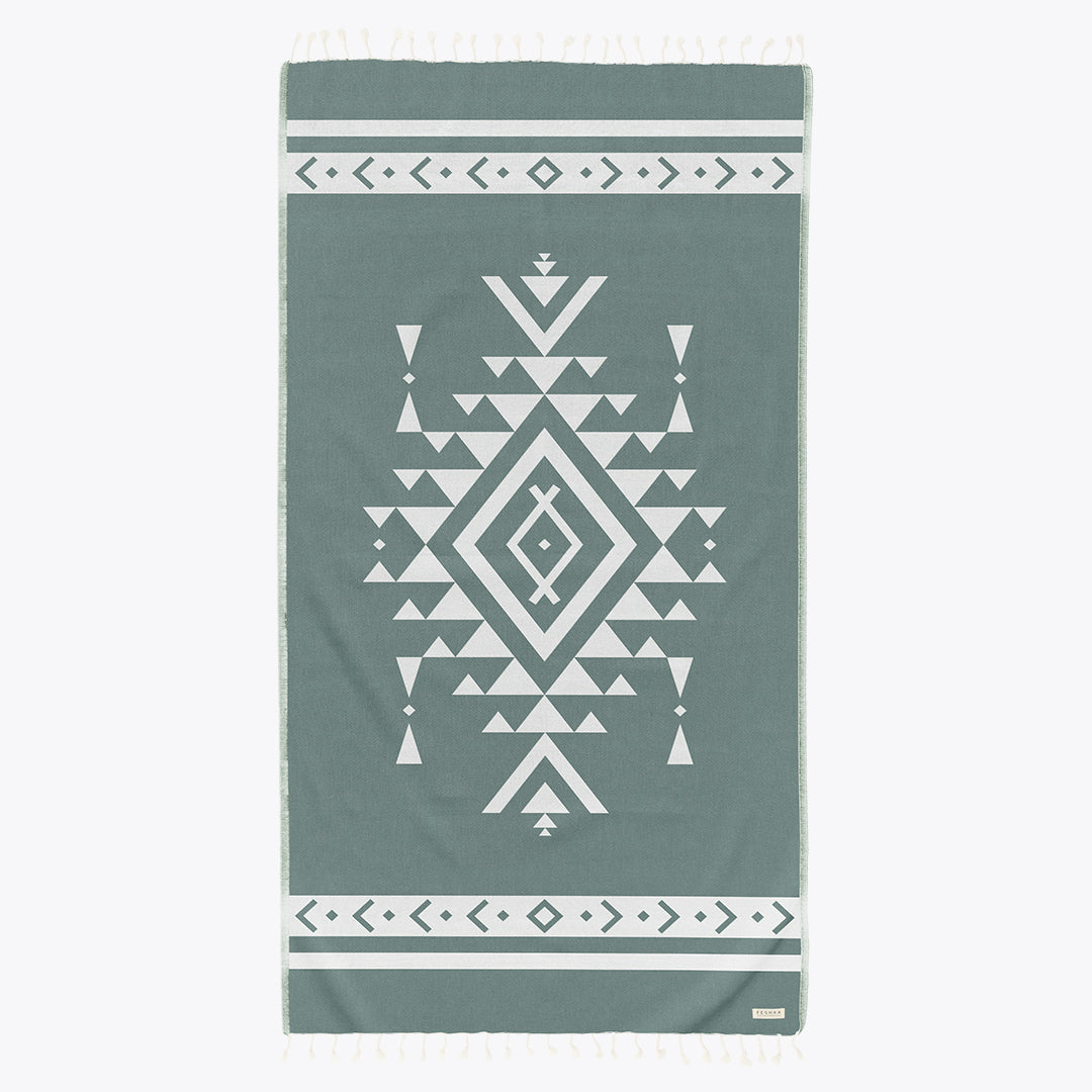 Aztec - Organic Turkish Cotton Beach Towel | Feshka