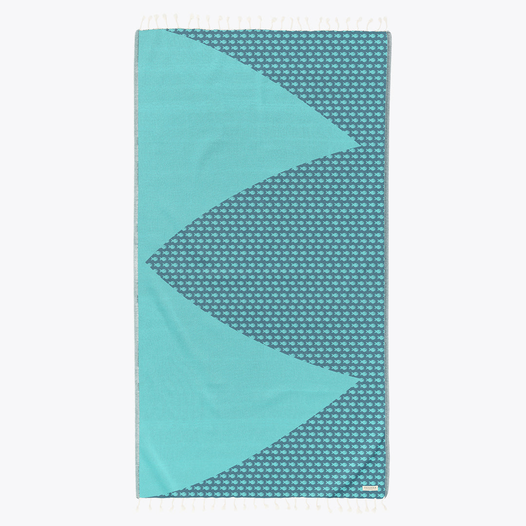 Big Fish - Organic Turkish Cotton Beach Towel | Feshka