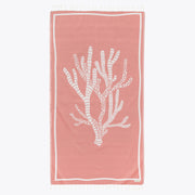 Coral - Organic Turkish Cotton Beach Towel | Feshka