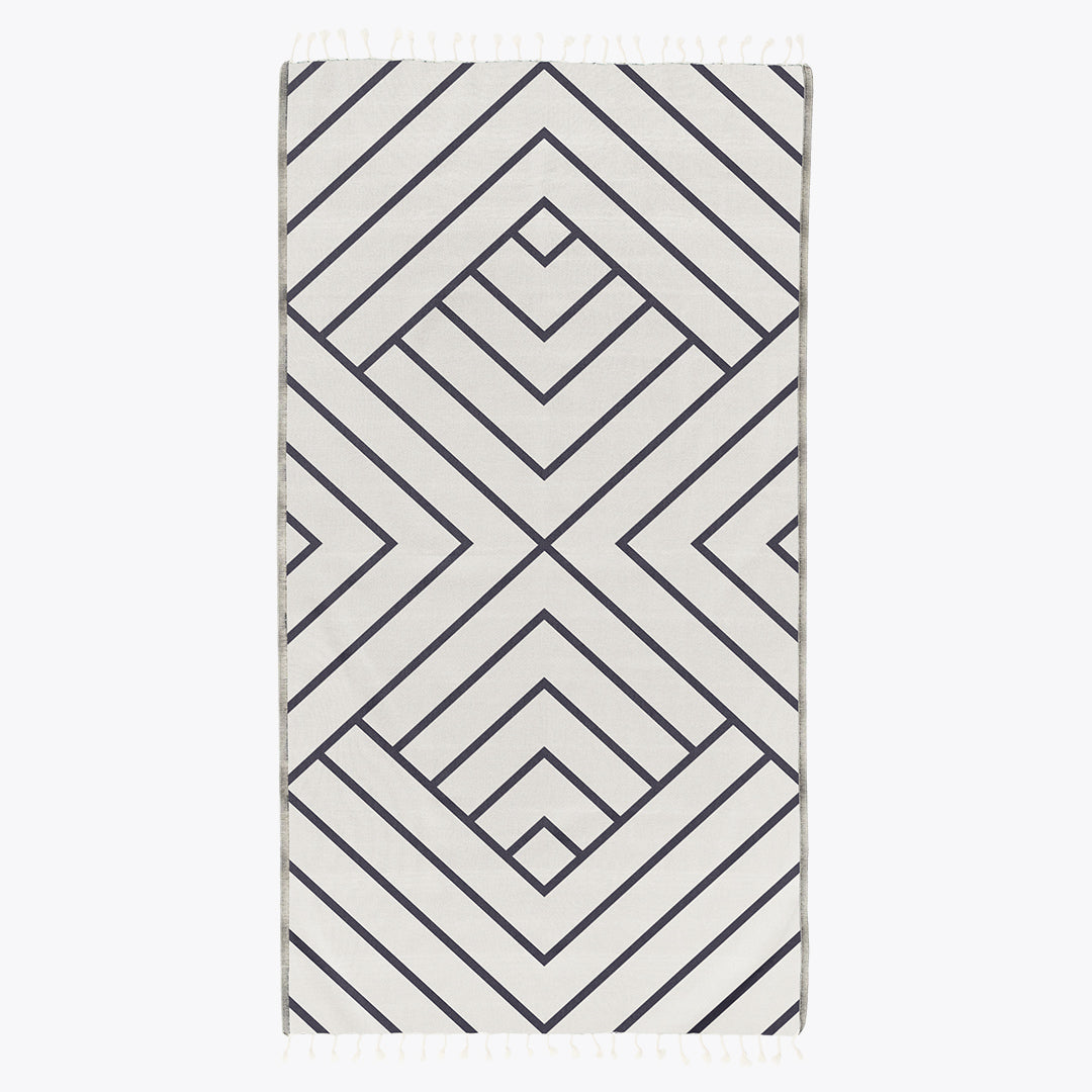 Explorer - Organic Turkish Cotton Beach Towel | Feshka