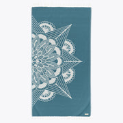 Frozen Teal - Organic Turkish Cotton Beach Towel | Feshka