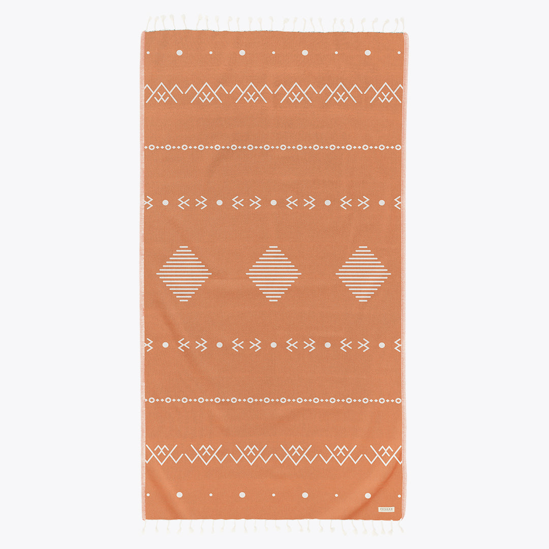 Gingerbread - Organic Turkish Cotton Beach Towel | Feshka