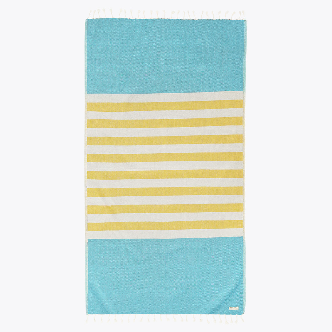 Good Vibes - Organic Turkish Cotton Beach Towel | Feshka