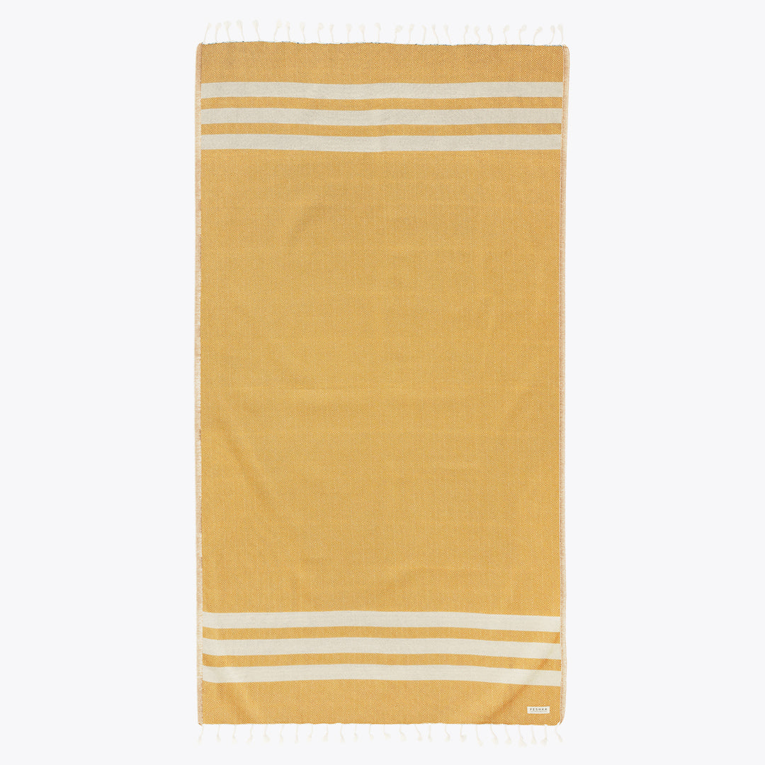 Honey Drop - Organic Turkish Cotton Beach Towel | Feshka