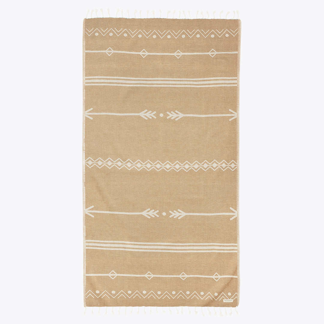 Native - Organic Turkish Cotton Beach Towel | Feshka