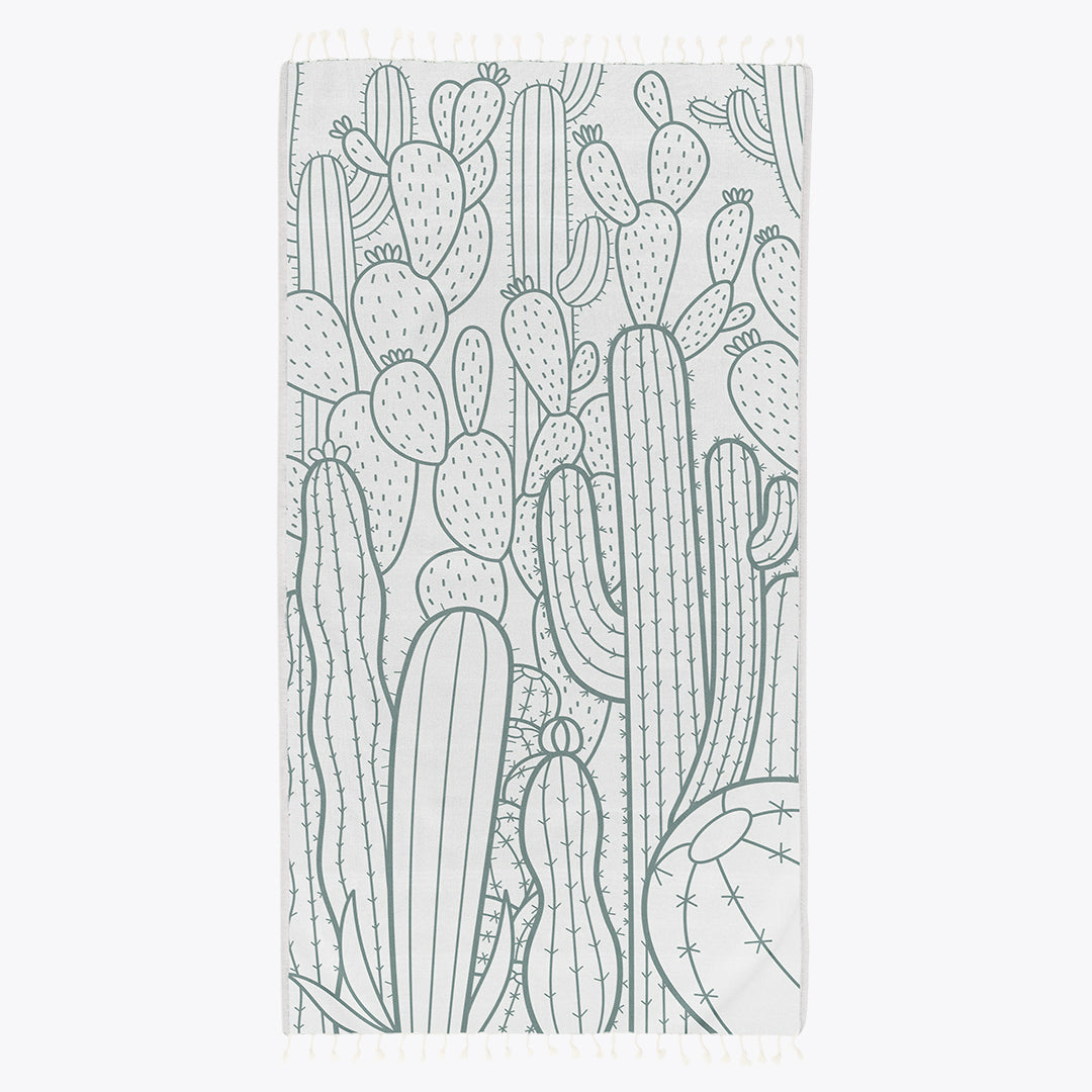 Saguaro - Organic Turkish Cotton Beach Towel | Feshka