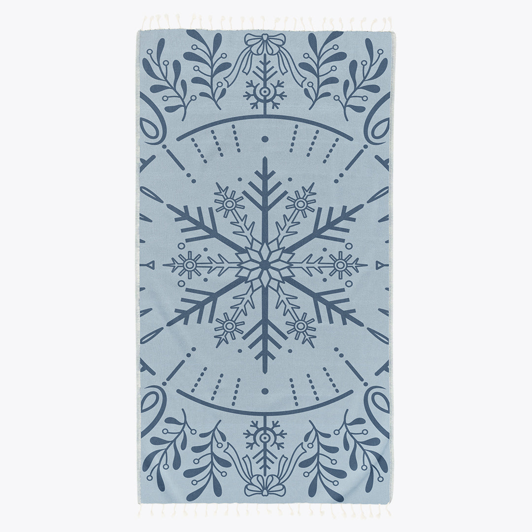 Snowflake - Organic Turkish Cotton Beach Towel | Feshka