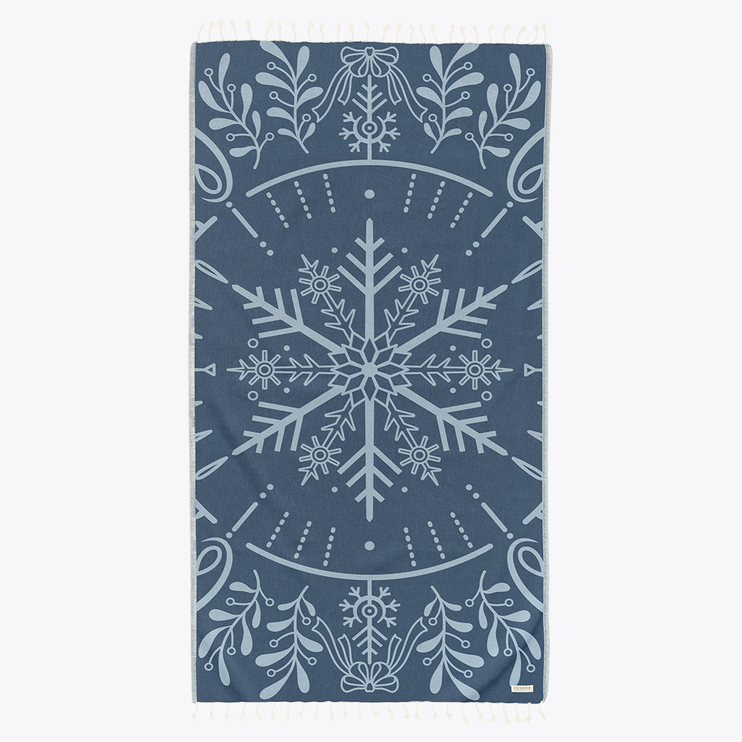 Snowflake - Organic Turkish Cotton Beach Towel | Feshka