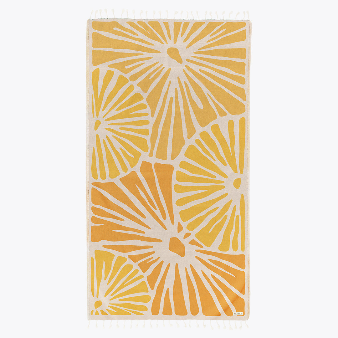 Summer Solstice - Organic Turkish Cotton Beach Towel | Feshka