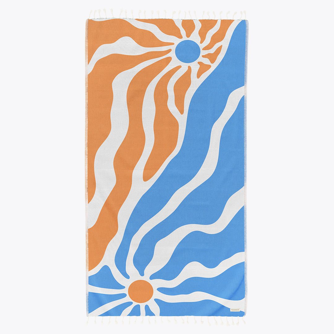 Synergy - Organic Turkish Cotton Beach Towel | Feshka