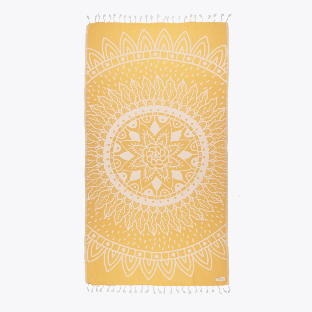 Sunflower Bundle - Organic Turkish Cotton Beach Towel | Feshka