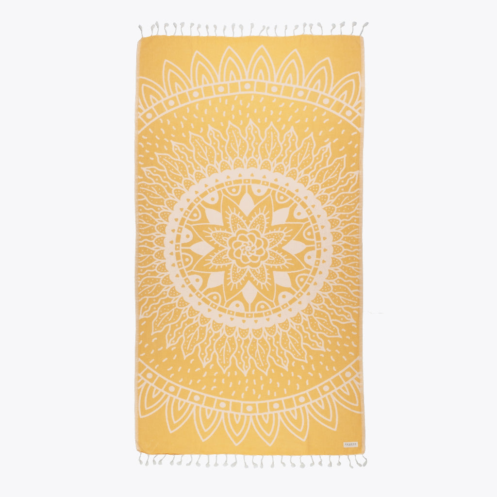 Sunflower Bundle - Organic Turkish Cotton Beach Towel | Feshka