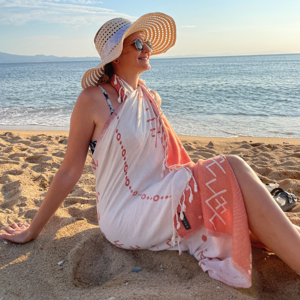 Gingerbread - Organic Turkish Cotton Beach Towel | Feshka