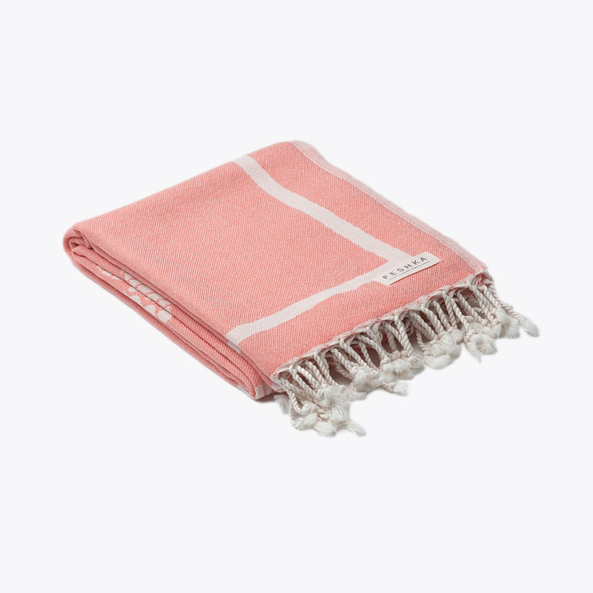 Coral - Organic Turkish Cotton Beach Towel | Feshka