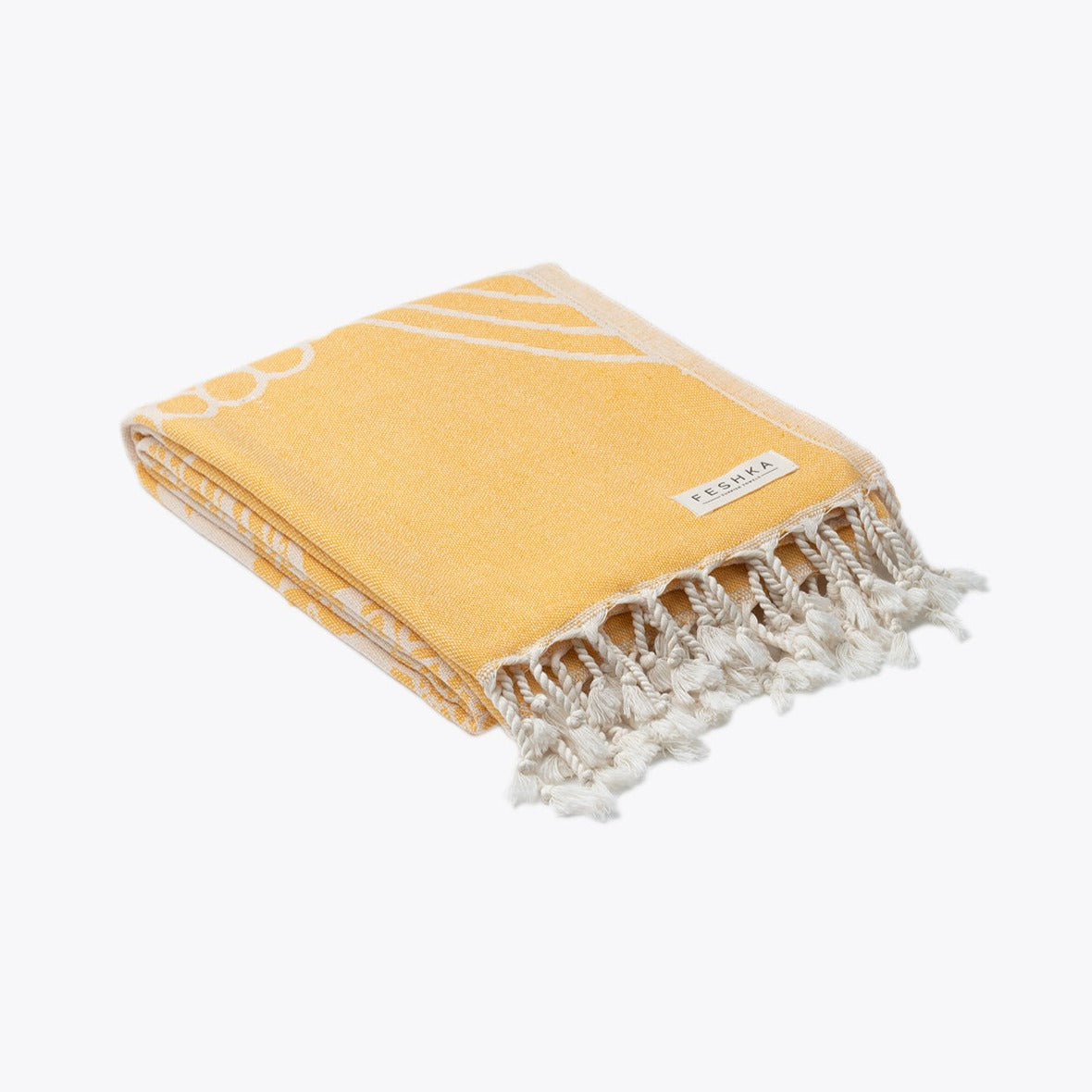 Frozen Marigold - Organic Turkish Cotton Beach Towel | Feshka