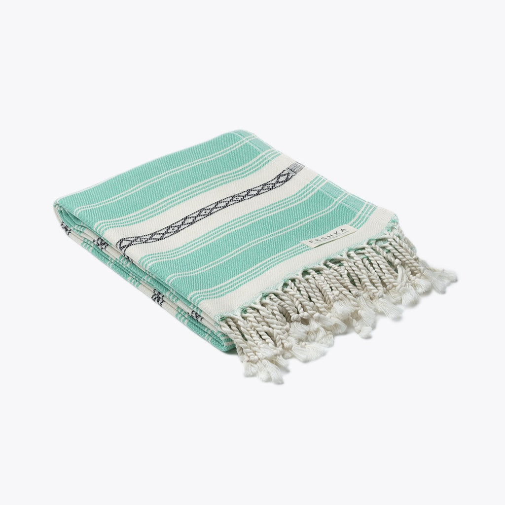 Mint - Organic Turkish Cotton Beach Towel | Feshka