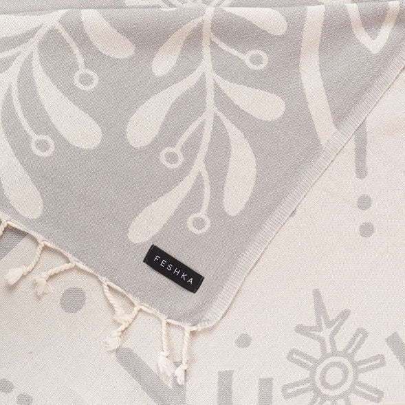 Snowflake - Organic Turkish Cotton Beach Towel | Feshka