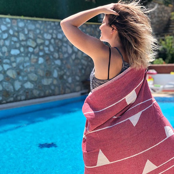 Vine - Organic Turkish Cotton Beach Towel | Feshka