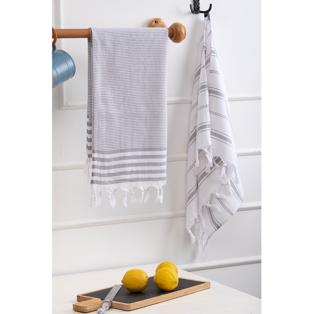 Kitchen Towel Set - Organic Turkish Cotton Beach Towel | Feshka