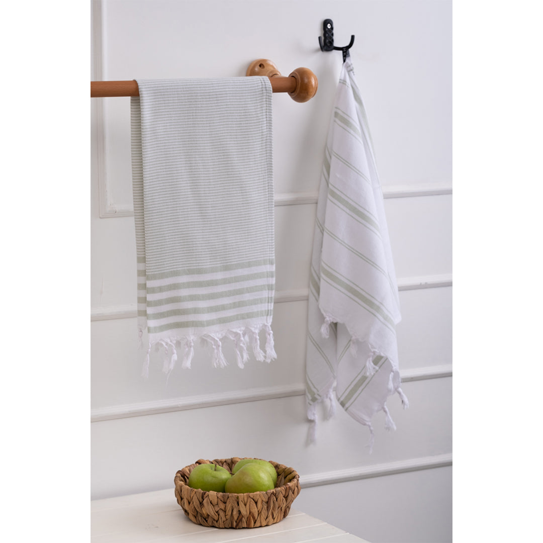 Kitchen Towel Set - Organic Turkish Cotton Beach Towel | Feshka